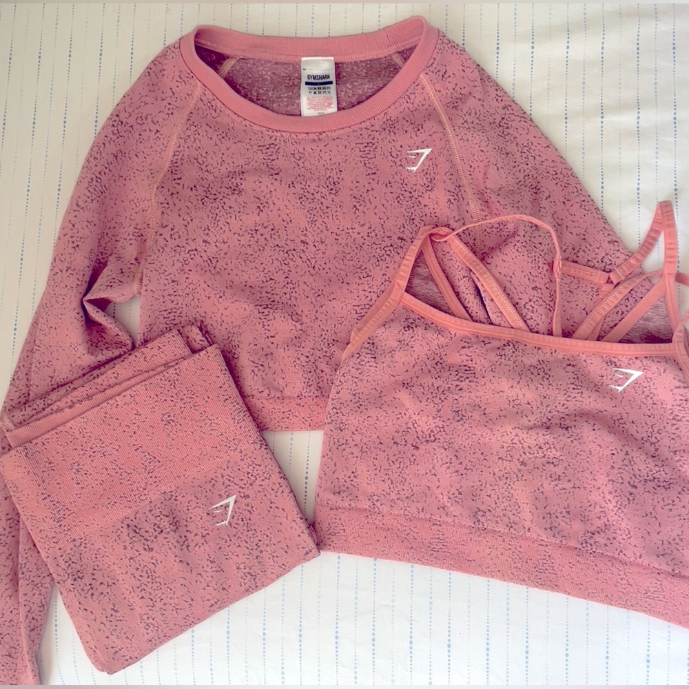 Gymshark PINK Adapt Fleck Seamless, complete collection 💕🌸